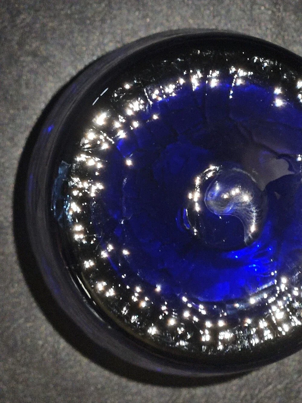 Cobalt Blue Decorative Glass Vase